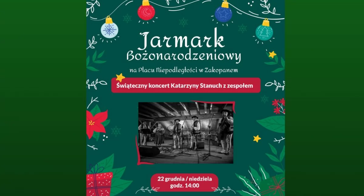 Zaproszenie na koncert Katarzyny Stanuch z zespołem