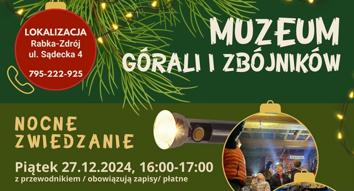 Zapraszamy na świąteczne ferie w Muzeum Górali i Zbójników