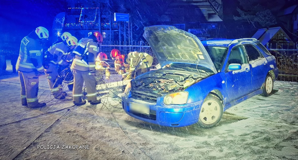 Kolizja w Białym Dunajcu - kierowca Subaru ukarany mandatem
