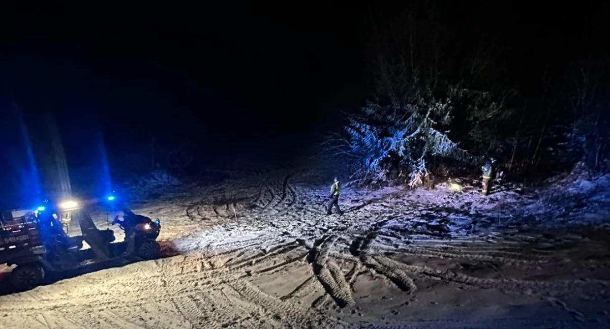 Wypadek na skuterze śnieżnym 