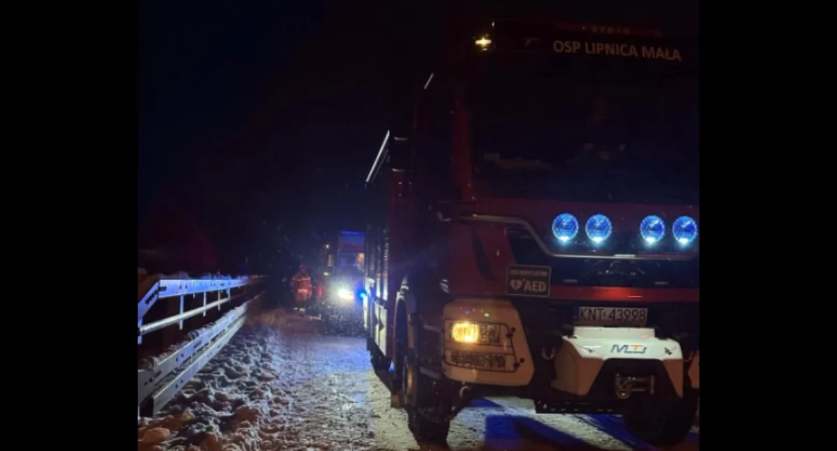 NZK na moście - nie udało się uratować życia mężczyzny