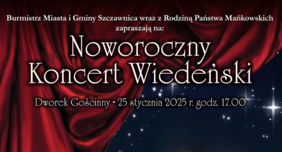 Zaproszenie na Noworoczny Koncert Wiedeński w Dworku Gościnnym