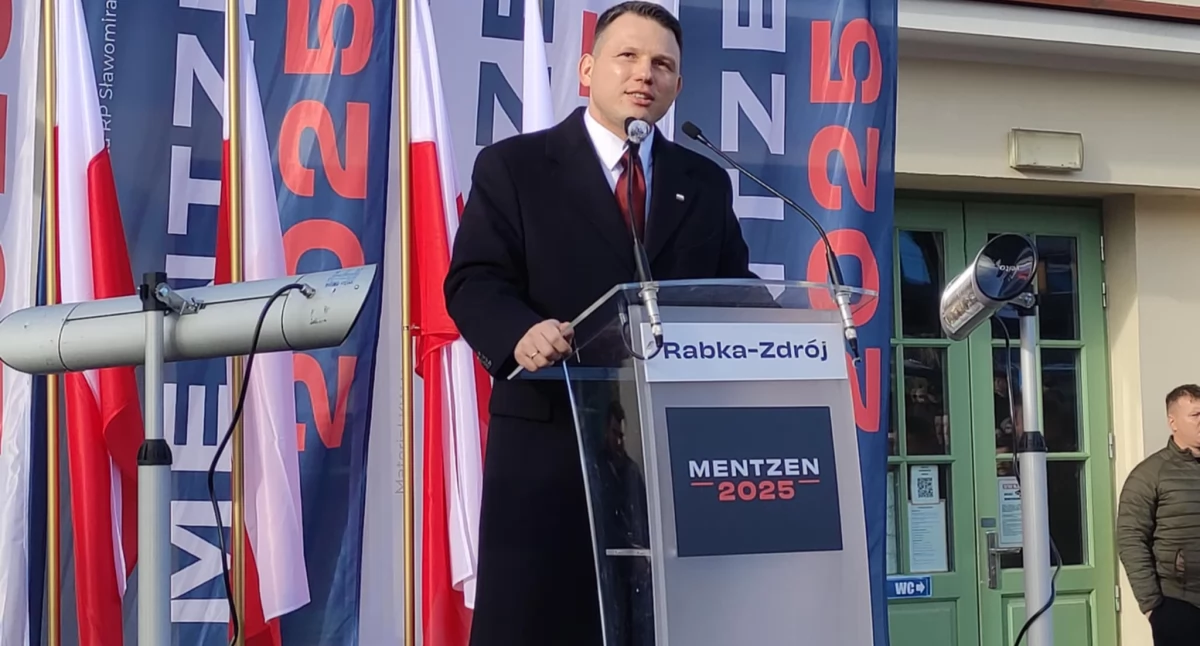 Sławomir Mentzen w Rabce-Zdroju - inauguracja spotkań na Podhalu