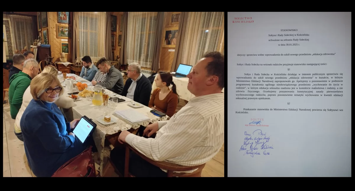 Kościelisko przeciwko edukacji zdrowotnej w nowym kształcie - stanowisko sołtysa i członków Rady Sołeckiej