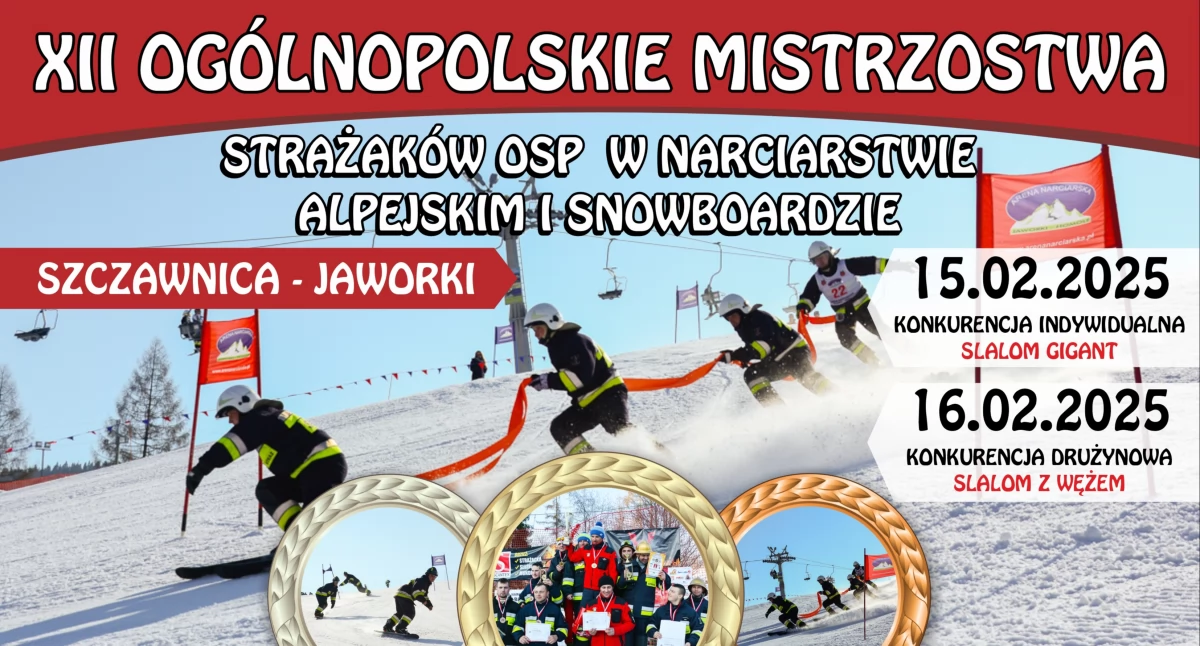 Przed nami XII Ogólnopolskie Mistrzostwa Strażaków OSP w Narciarstwie Alpejskim i Snowboardzie - ostatnie dni zapisów