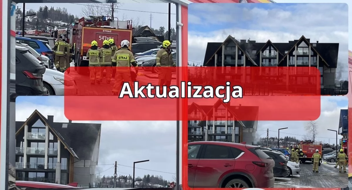 Pożar w pensjonacie w Białce Tatrzańskiej – trwa akcja gaśnicza