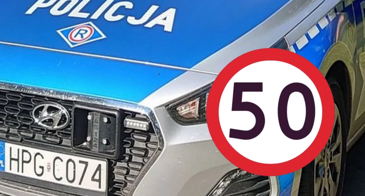 Młody kierowca, brawura i 105 km/h w terenie zabudowanym – prosta droga do utraty prawa jazdy