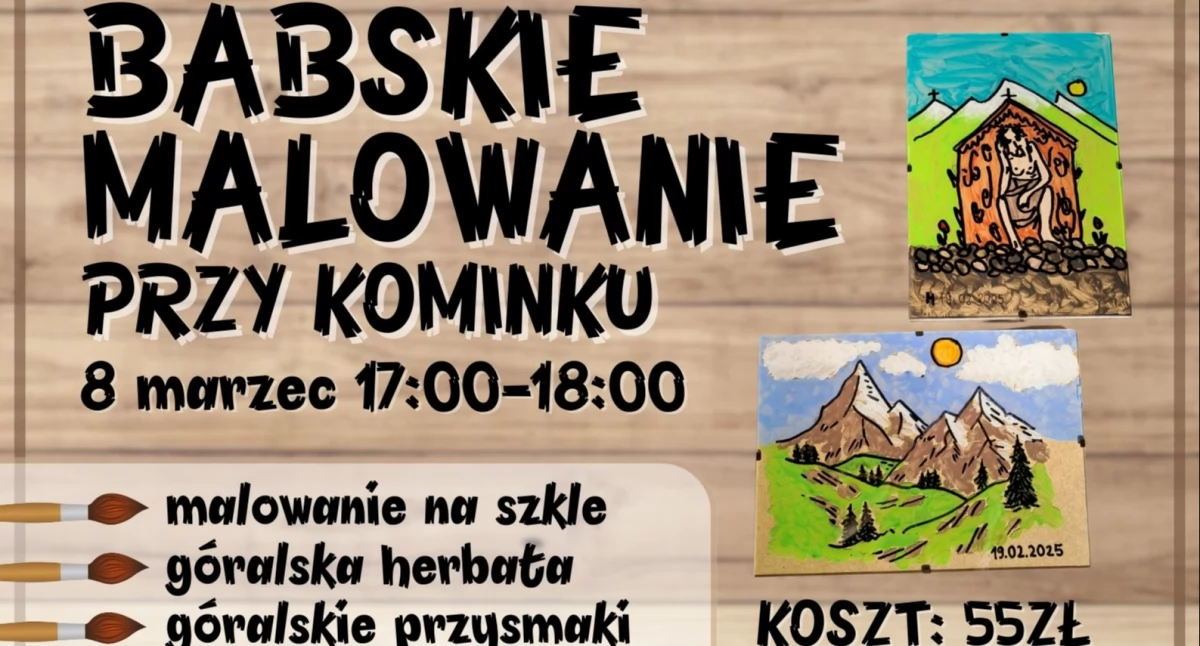 Babskie Malowanie przy Kominku – artystyczny Dzień Kobiet w góralskim klimacie