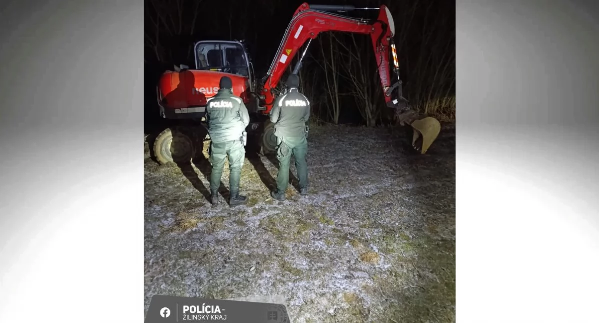 Odnalezienie skradzionej koparki dzięki współpracy polsko-słowackich służb