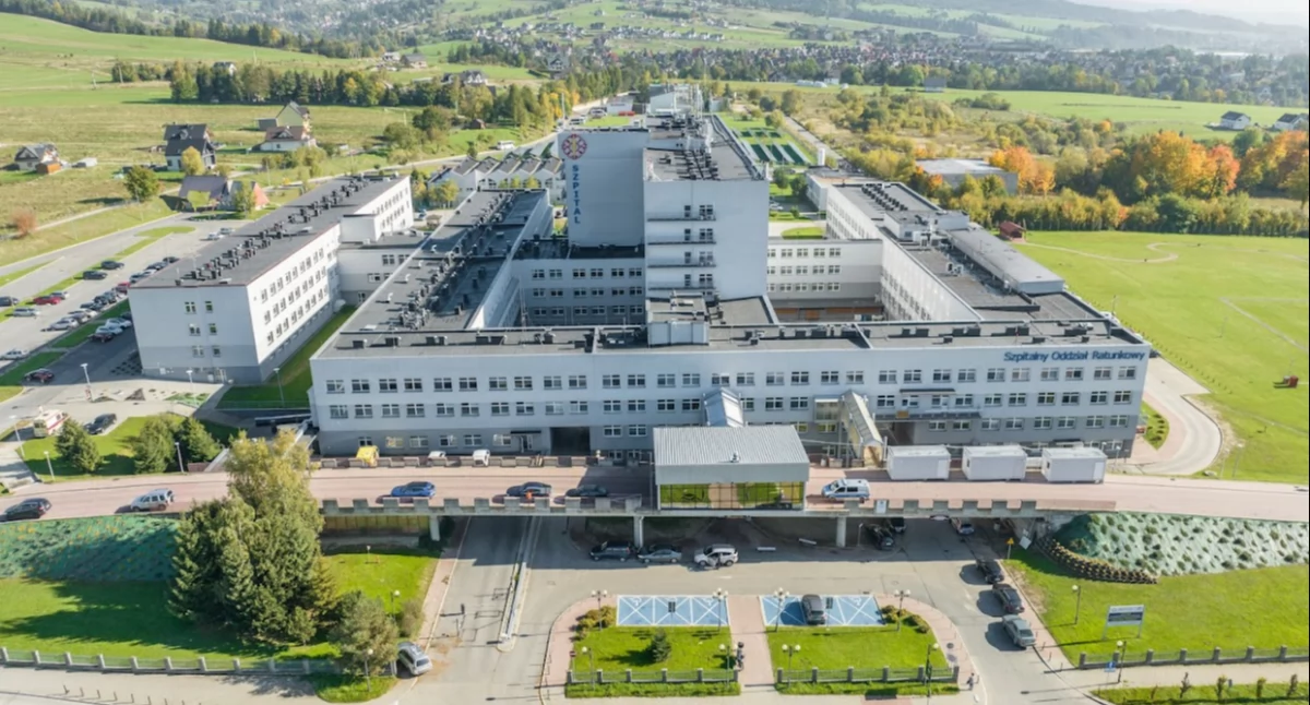 Remont klatki schodowej w całym bloku A w Podhalańskim Szpitalu