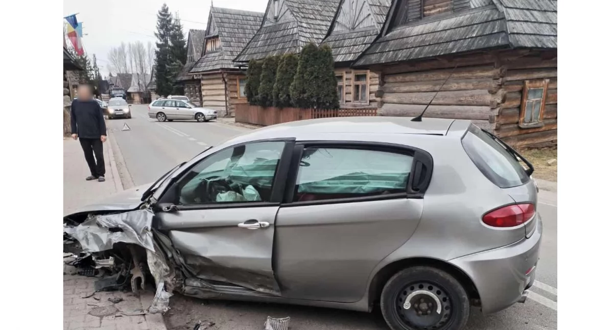 Wypadek w zabytkowej części Chochołowa