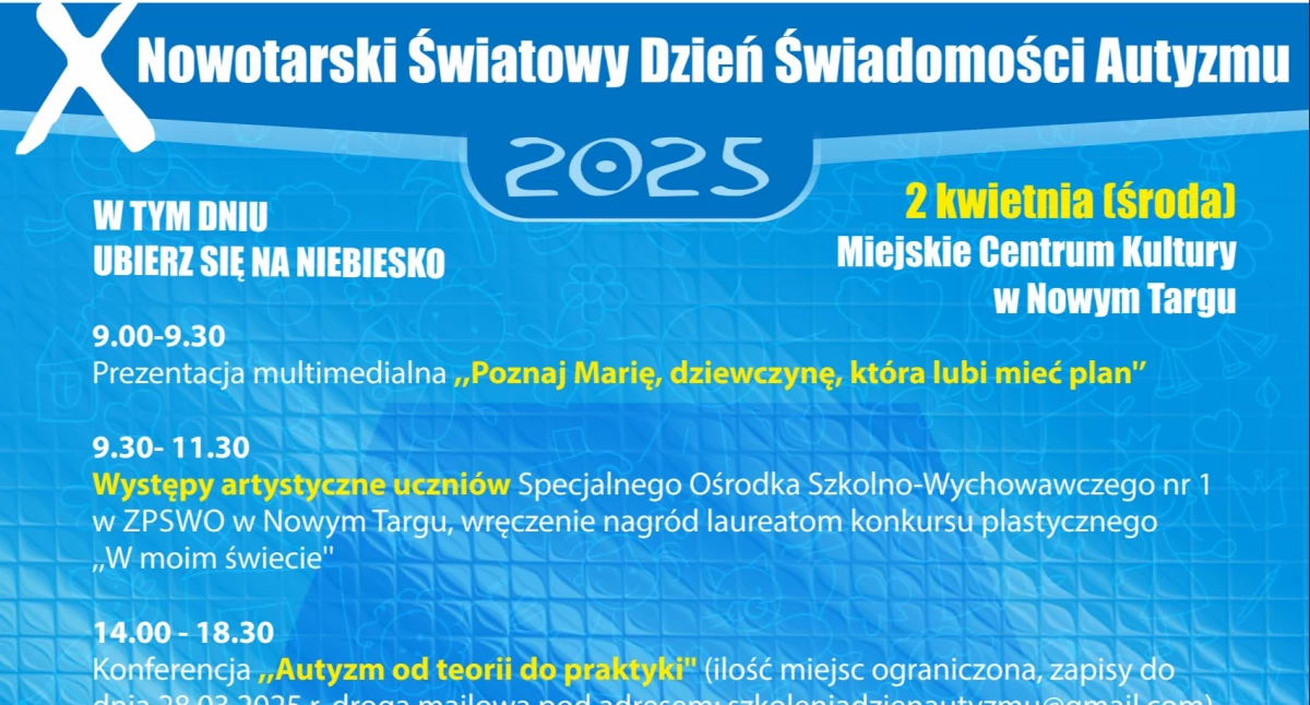 Nowotarski Światowy Dzień Świadomości Autyzmu 2025