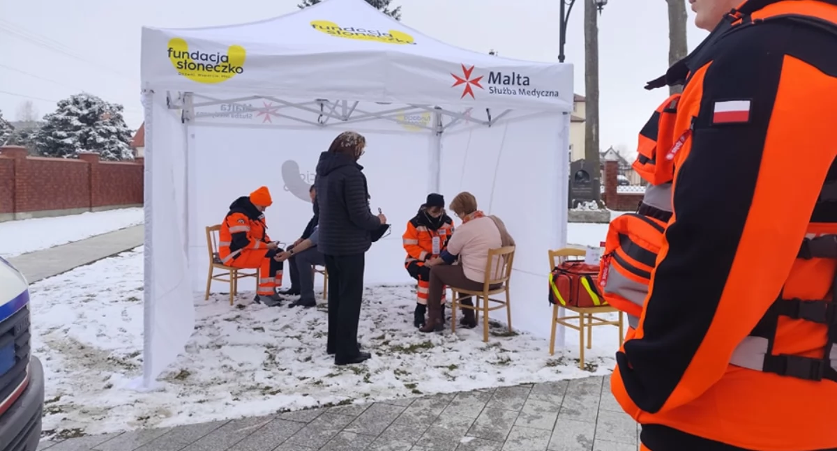 Ratownicy z Malty Służby Medycznej w akcji – badania ciśnienia i pomoc w Lipnicy Wielkiej