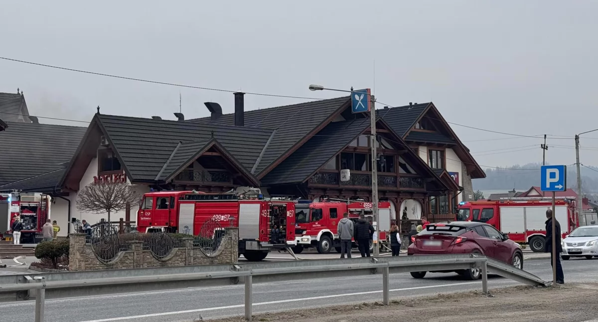 Pożar w restauracji w Spytkowicach