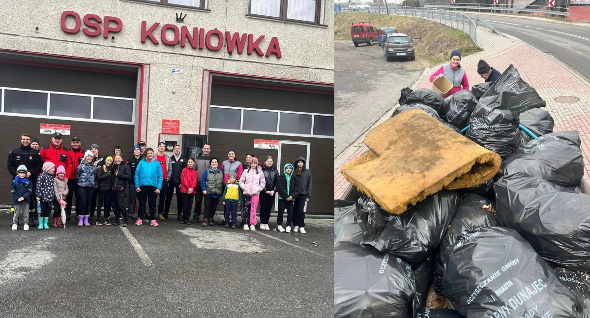 Koniówka posprzątana – mieszkańcy ruszyli w teren z workami na śmieci