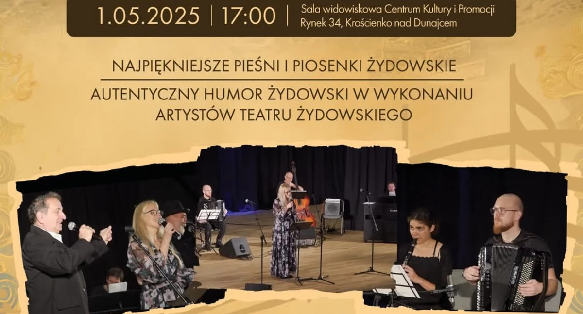 Krościenko zaprasza na niezwykły koncert: „Zachor znaczy pamiętaj” — muzyka i humor, które ocalały z czasów przedwojennej Galicji