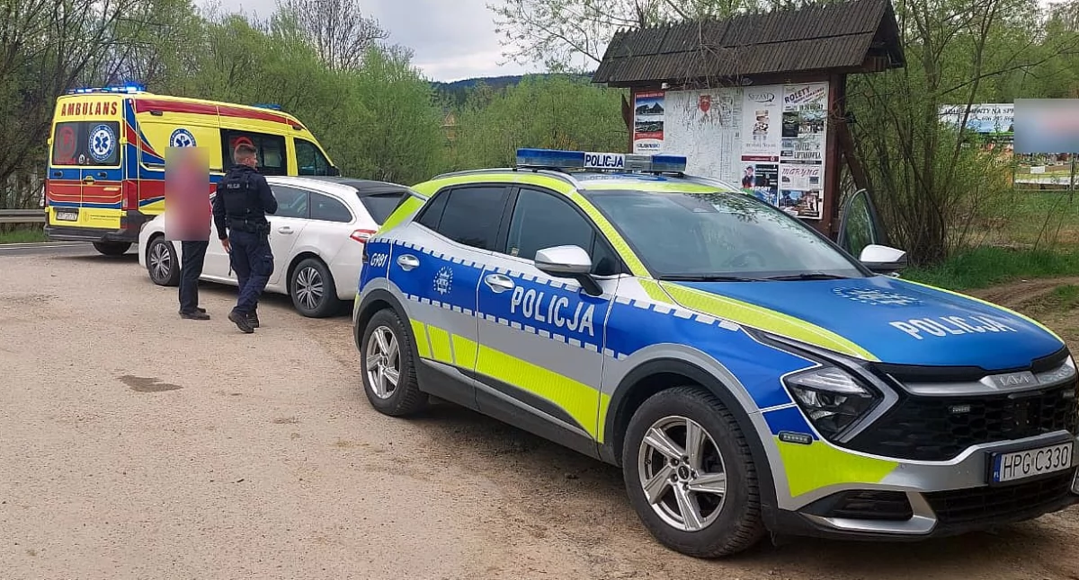 Policjanci z Bukowiny Tatrzańskiej uratowali życie kierowcy – szybka reakcja i profesjonalna pomoc