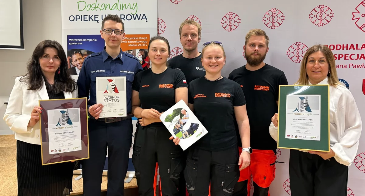 Platynowy certyfikat dla zakopiańskich ratowników - Celebracja Regionu Angels