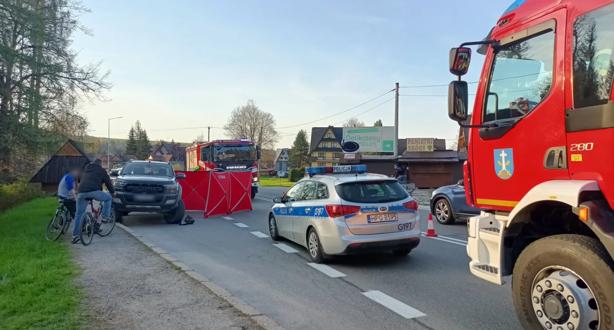 Biały Dunajec - pickup potrącił kobietę