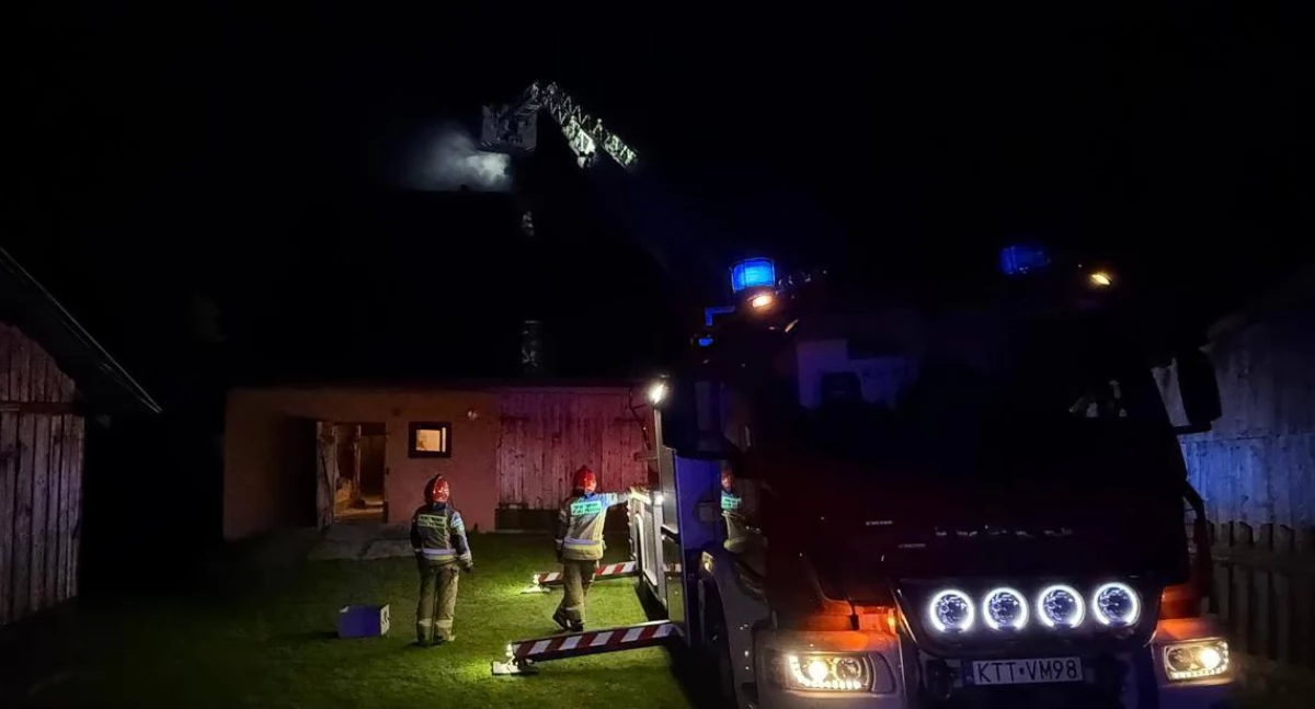Pożar sadzy w Murzasichlu