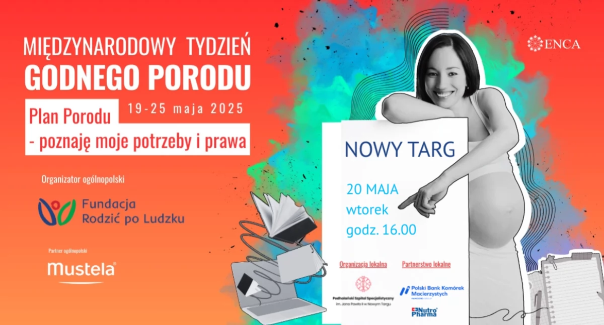 Przyjdź i zaplanuj swój poród! Bezpłatne spotkanie w Nowym Targu z okazji Tygodnia Godnego Porodu