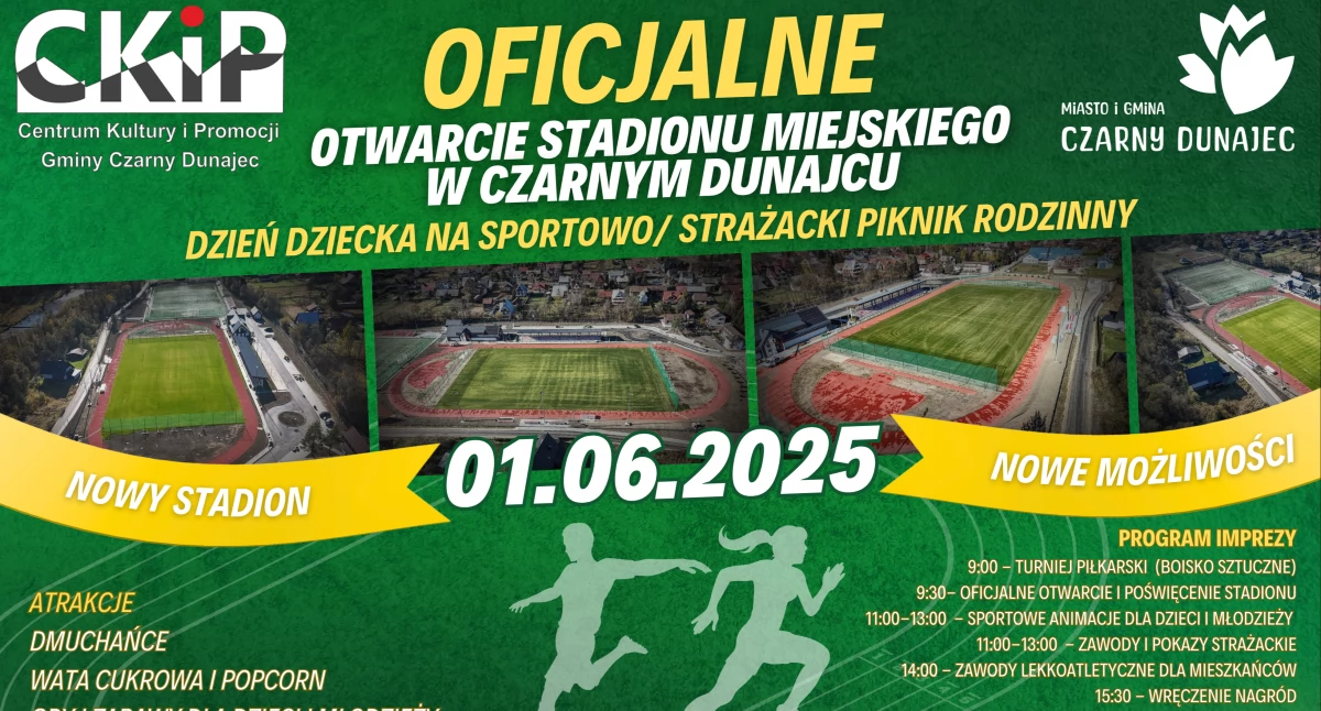 Czarny Dunajec szykuje się na wielkie otwarcie Stadionu Miejskiego – sportowe święto i rodzinny piknik już 1 czerwca