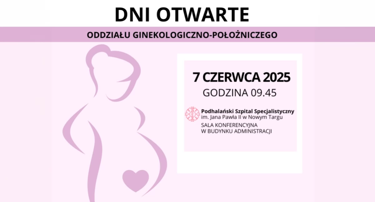 Dni Otwarte Bloku Porodowego i Oddziału Ginekologiczno-Położniczego w Podhalańskim Szpitalu Specjalistycznym
