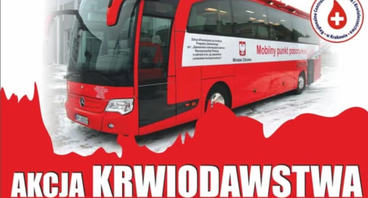 Oddaj krew i podaruj życie – akcja krwiodawstwa na Przystanku Kurzyńcówka w Czerwiennem już 1 czerwca