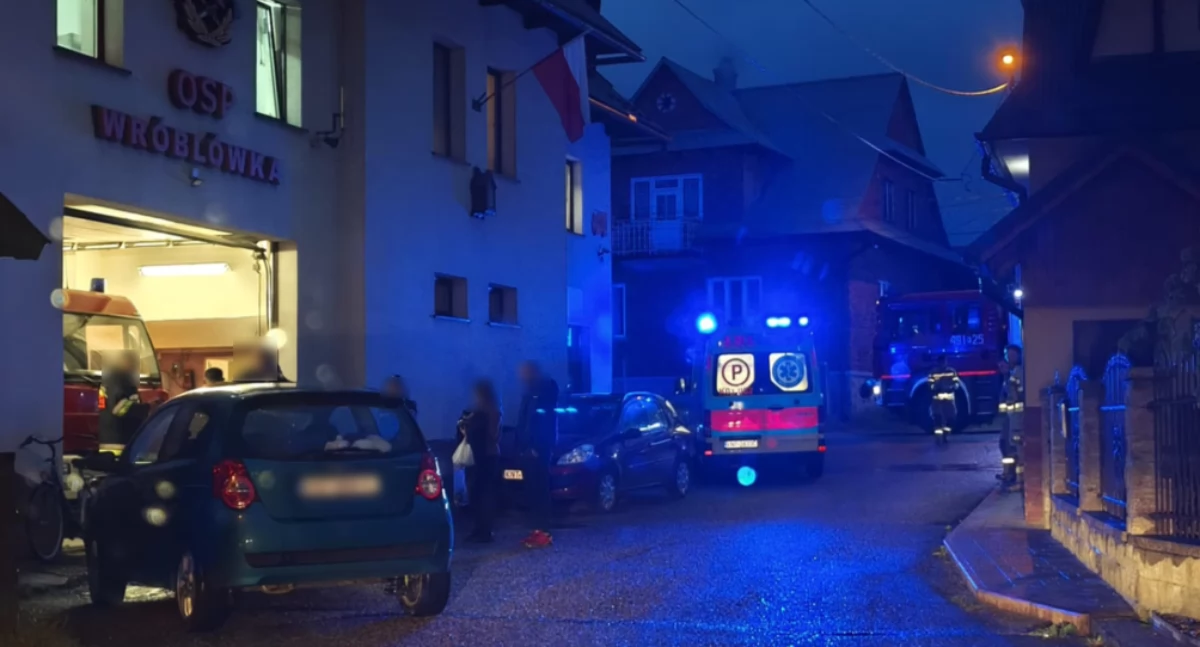Akcja ratunkowa w lokalu wyborczym we Wróblówce