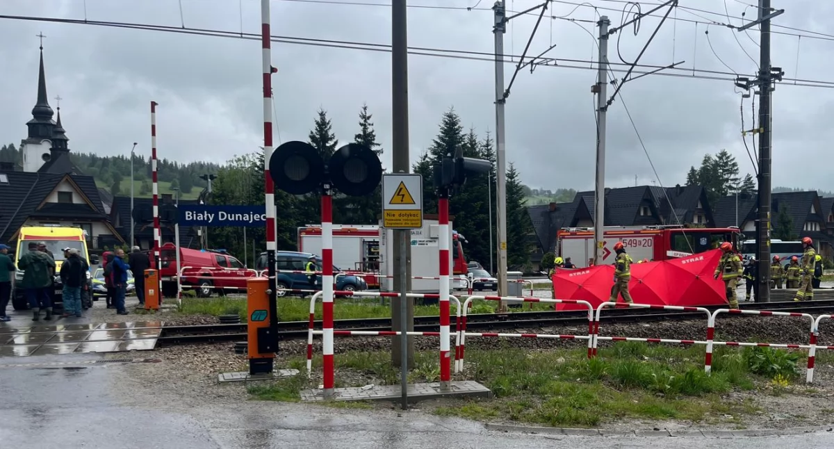 Nastolatka śmiertelnie potrącona na torach w Białym Dunajcu