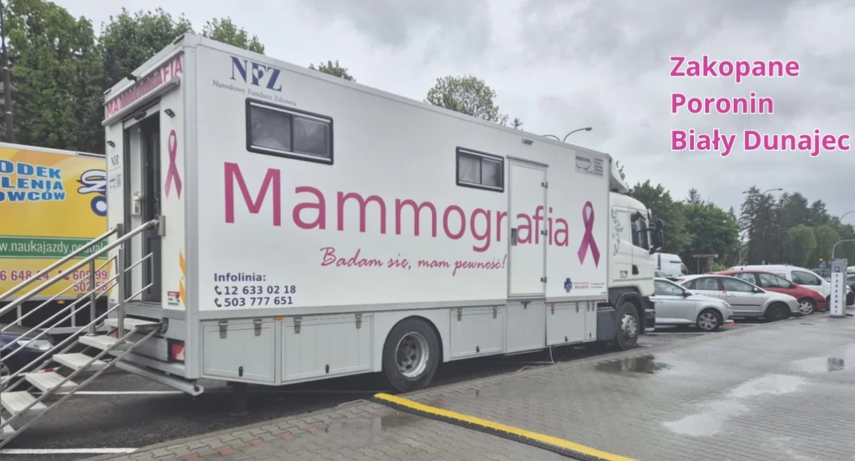 Bezpłatna mammografia w powiecie tatrzańskim – sprawdź, kiedy przyjedzie mammobus