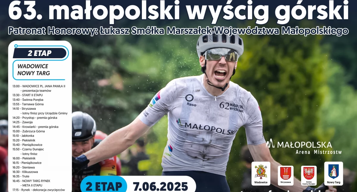Małopolski Wyścig Górski 2025 z metą w Nowym Targu!