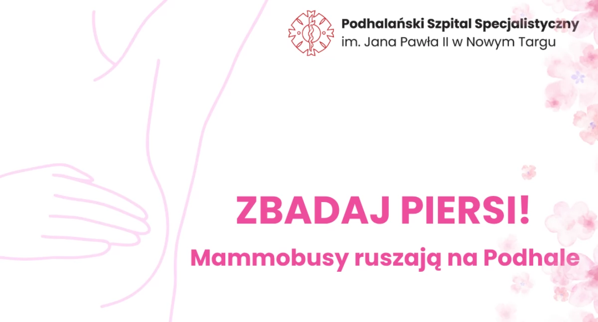 Mammobusy ruszają na Podhale! Bezpłatna mammografia dla kobiet 45–74 lat już w czerwcu – sprawdź harmonogram