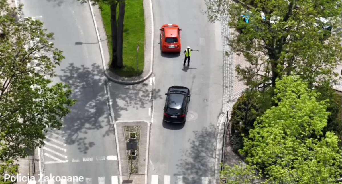 Dron policyjny nad Zakopanem