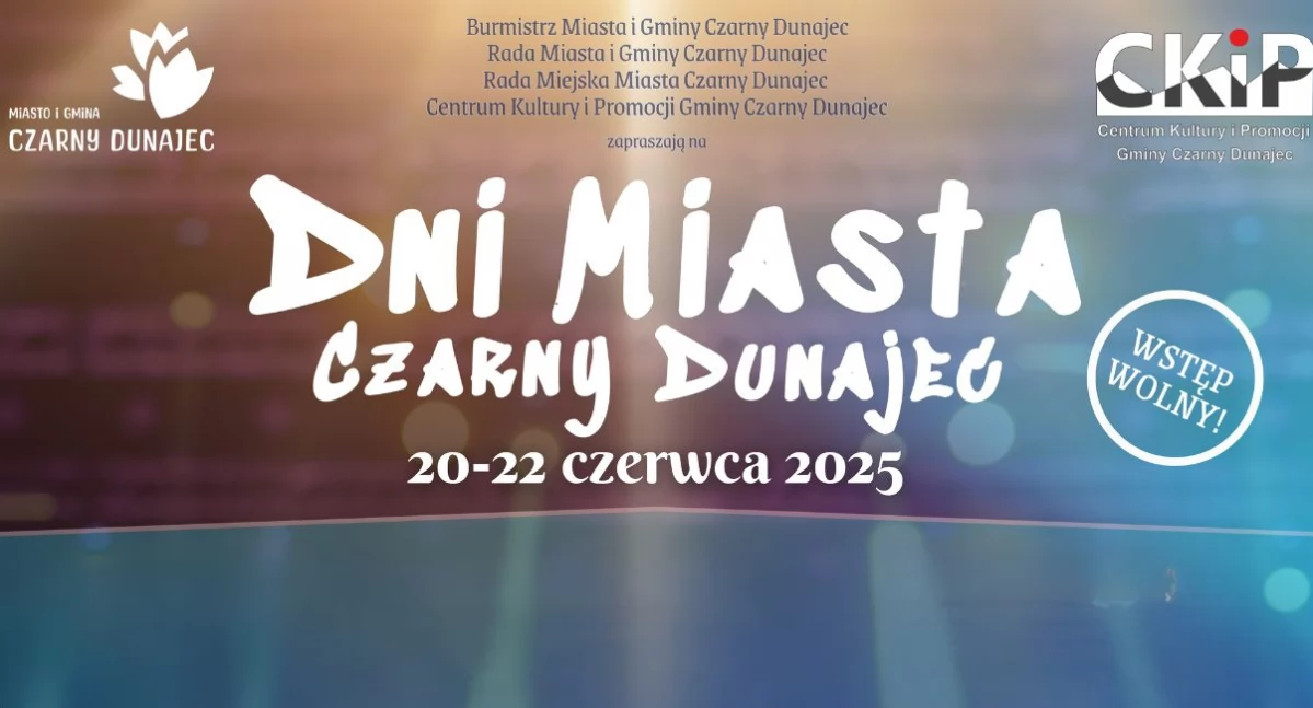 Dni Miasta Czarny Dunajec 2025. Trzy dni muzyki, tradycji i letnich atrakcji
