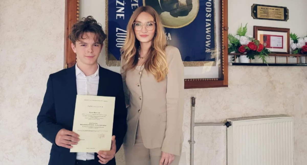 Uczeń z Łapsz Niżnych finalistą Małopolskiego Konkursu Języka Angielskiego