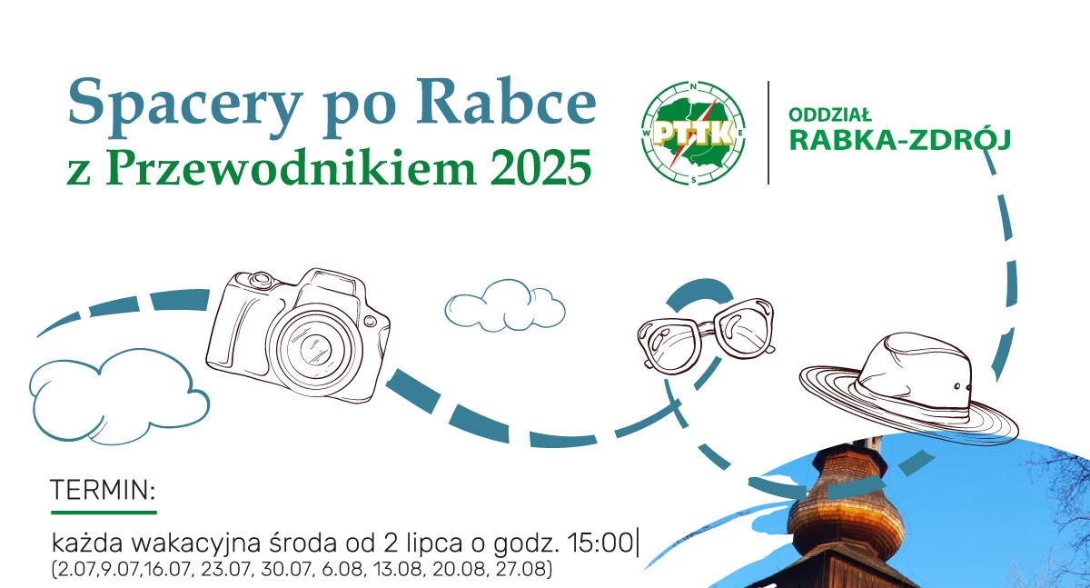 Spacery po Rabce z przewodnikiem PTTK. Letnia propozycja dla mieszkańców i turystów