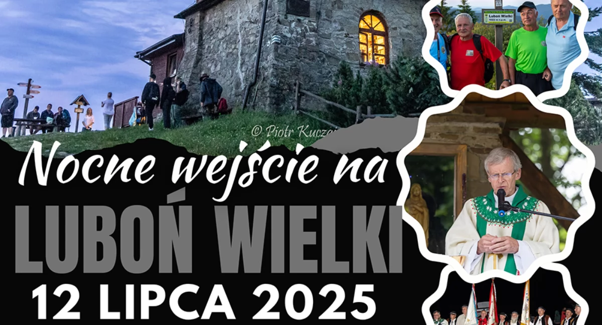 Nocne wejście na Luboń Wielki już w sobotę – Rabka-Zdrój zaprasza na wyjątkową górską przygodę