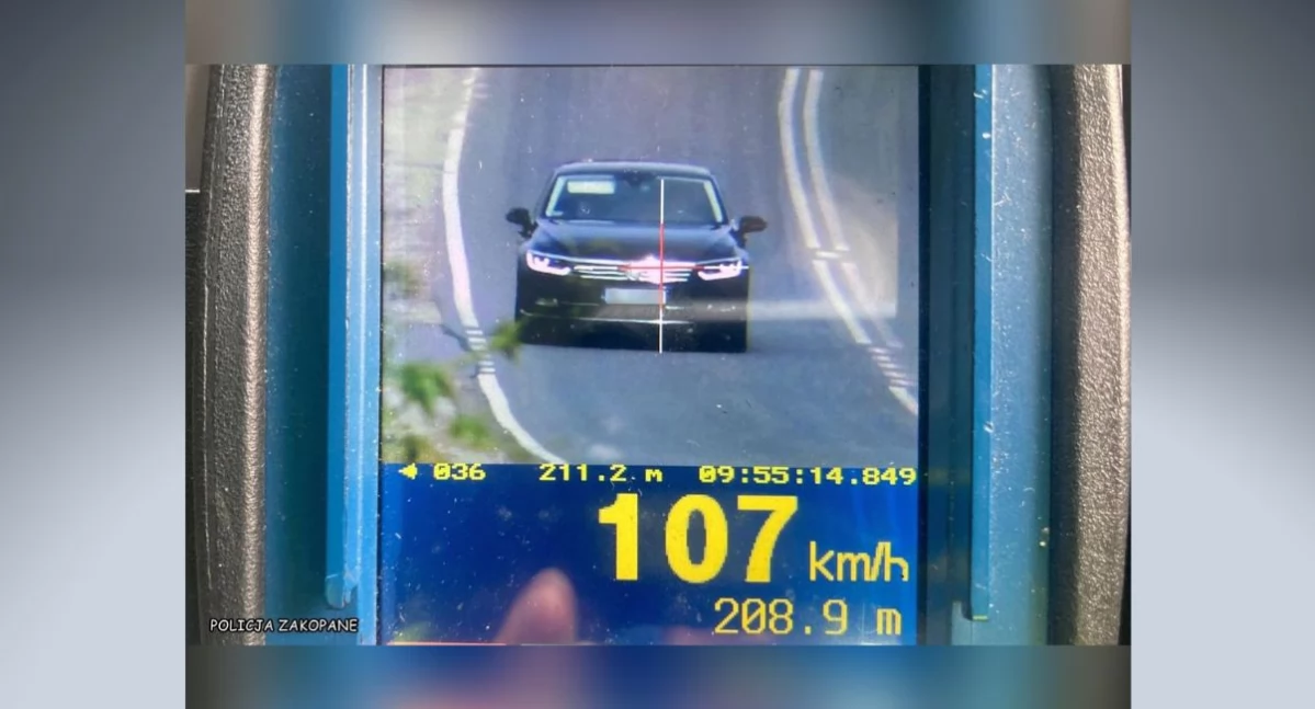 19-latek stracił prawo jazdy za przekroczenie prędkości o ponad 50 km/h