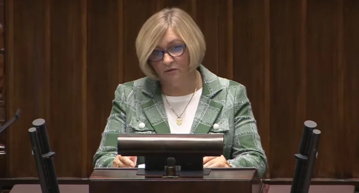Poseł Barbara Bartuś wspomina w Sejmie śp. Michała Borzęckiego