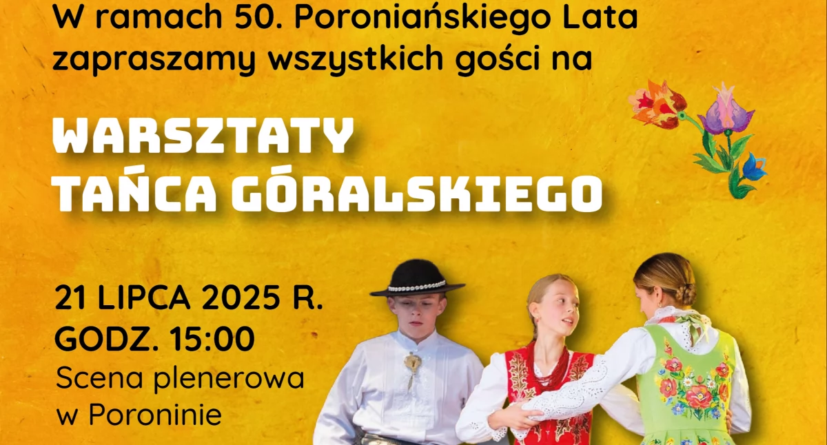 Warsztaty i konkurs tańca góralskiego podczas 50. Poroniańskiego Lata