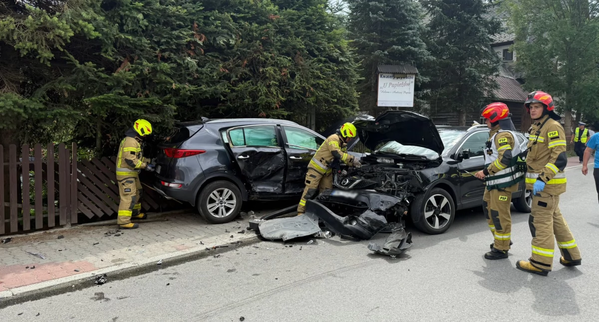 Troje dzieci poszkodowanych w wypadku w Białym Dunajcu 