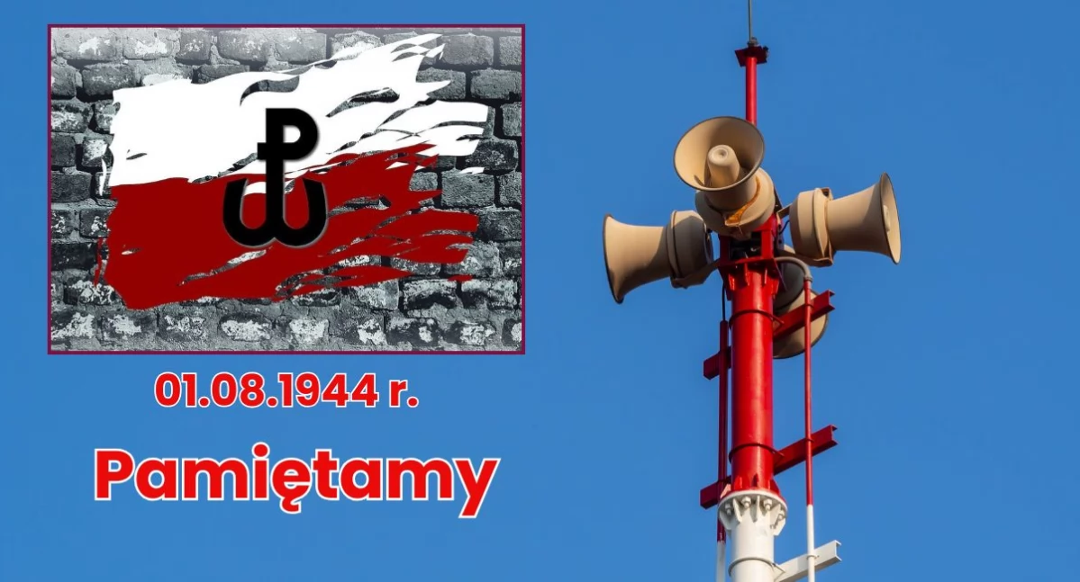 Syreny alarmowe zabrzmią w całym kraju 1 sierpnia o godzinie 17:00, aby uczcić rocznicę wybuchu Powstania Warszawskiego.
