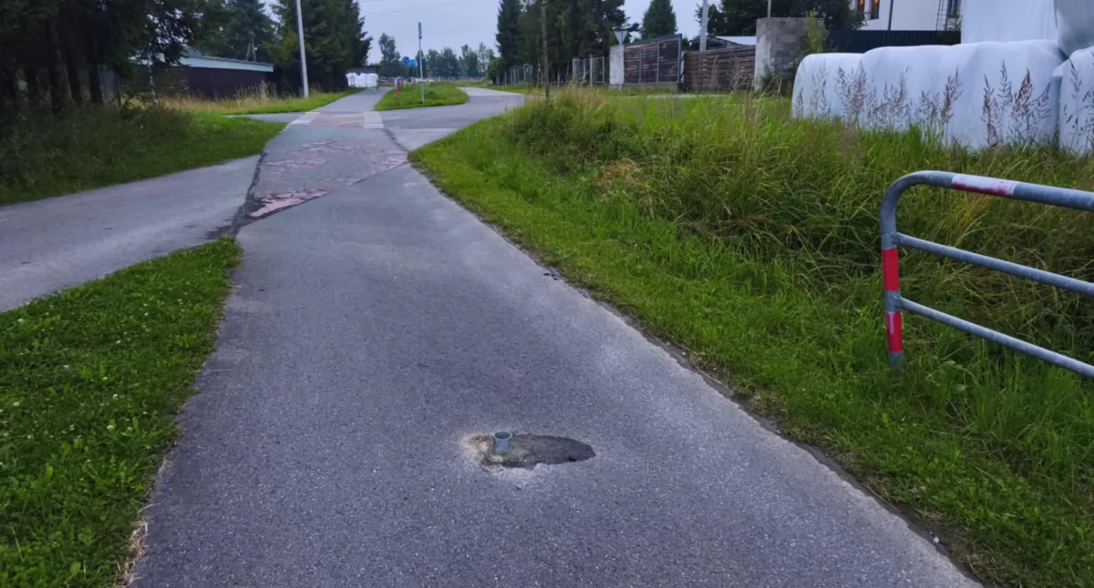 Groźne zdarzenie na ścieżce rowerowej w Podczerwonem - Urząd Gminy apeluje o rozwagę i zgłaszanie incydentów