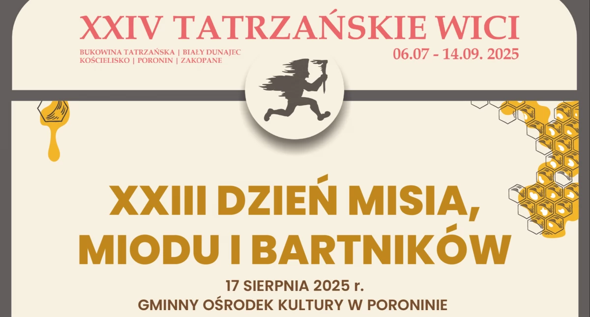XXIII Dzień Misia, Miodu i Bartników w Poroninie już 17 sierpnia