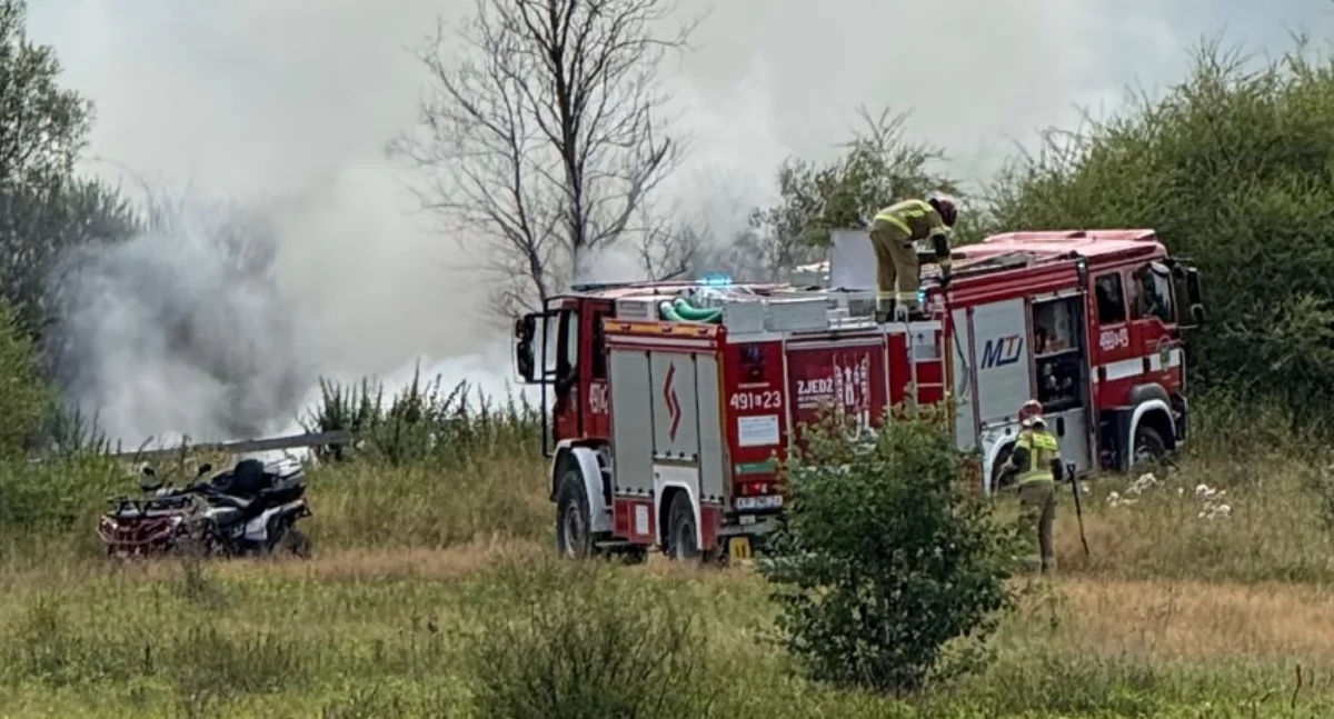 Zadymienie na torfowiskach w Jabłonce