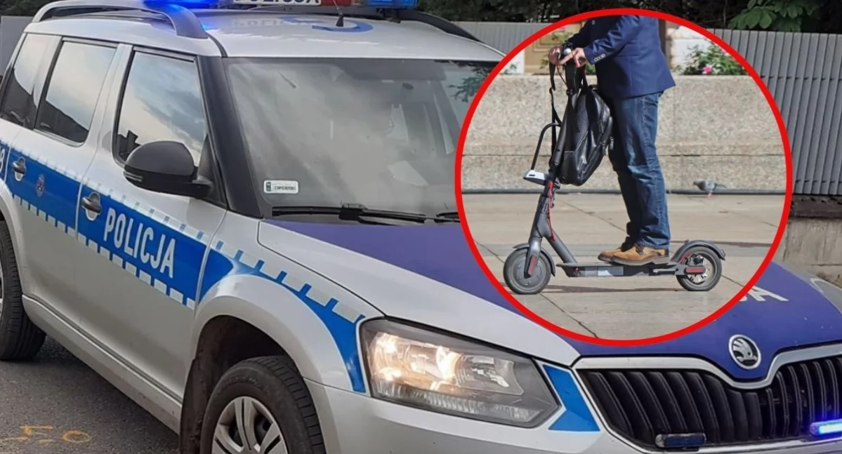 Nietrzeźwy 33-latek na hulajnodze spowodował kolizję w Zakopanem
