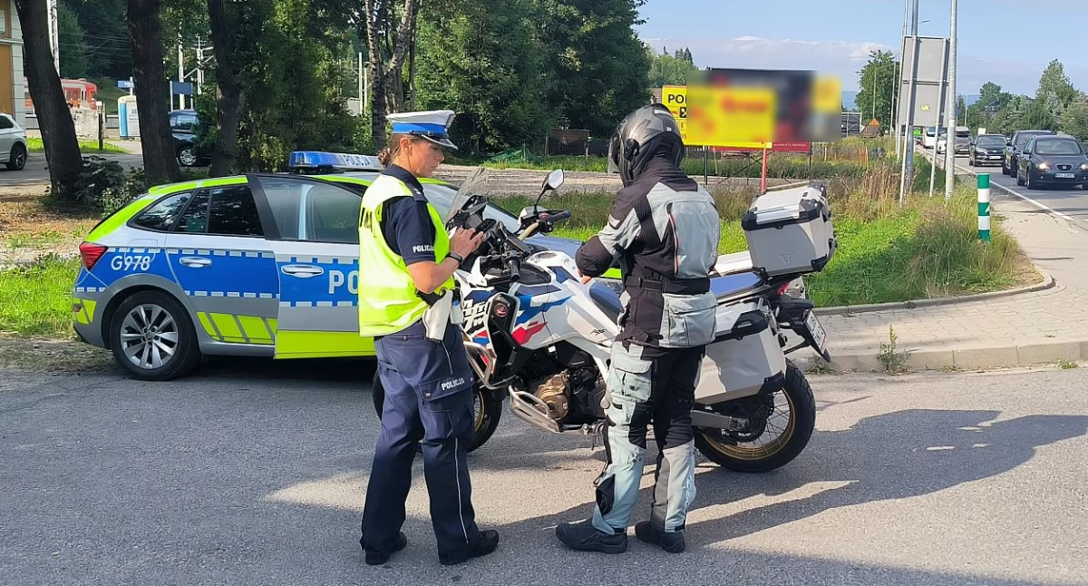 Zakopiańska policja prowadziła akcję „Bezpieczny Motocyklista”