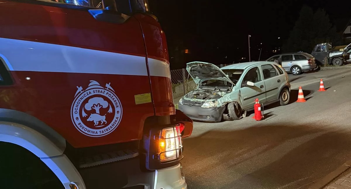 Kolizja na Wierchu Olczańskim w Bukowinie Tatrzańskiej - sprawczynią 19-letnia kierująca oplem