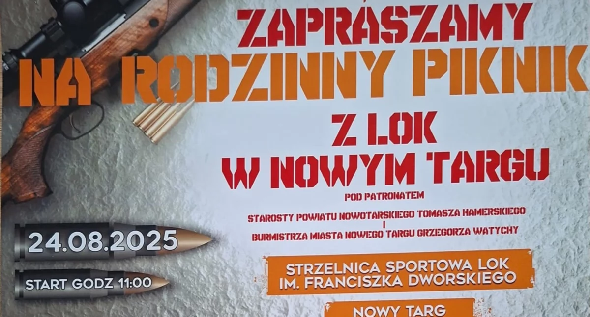 Rodzinny piknik na strzelnicy w Nowym Targu - dochód wesprze leczenie Leosia